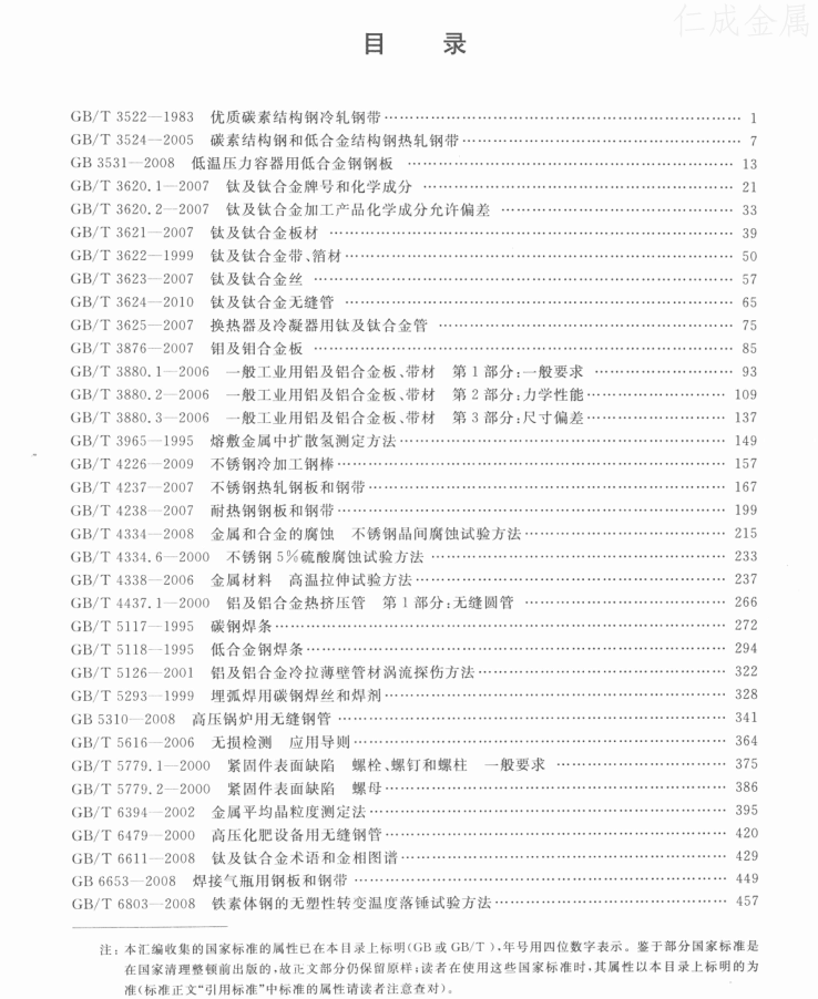 壓力容器相關標準匯編